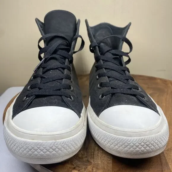 Converse Chuck Taylor All Star II Shoes Mens Black White Size 12 Shoes 150143C